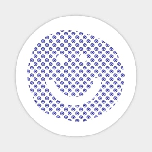 Very Peri Periwinkle Color of the Year 2022 Smiley Face Pattern Magnet